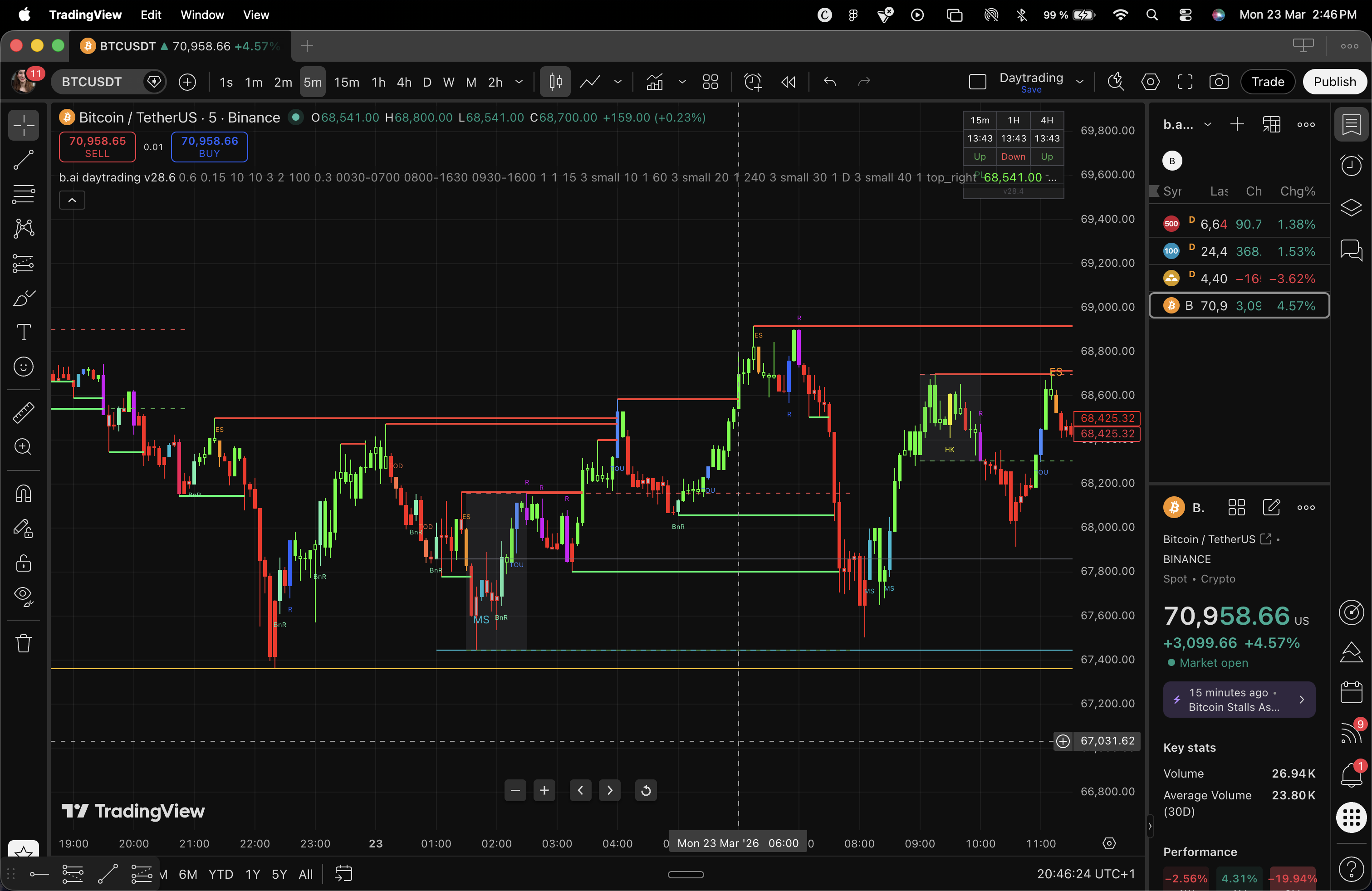 Bitcoin chart analysis — deep price-action expertise